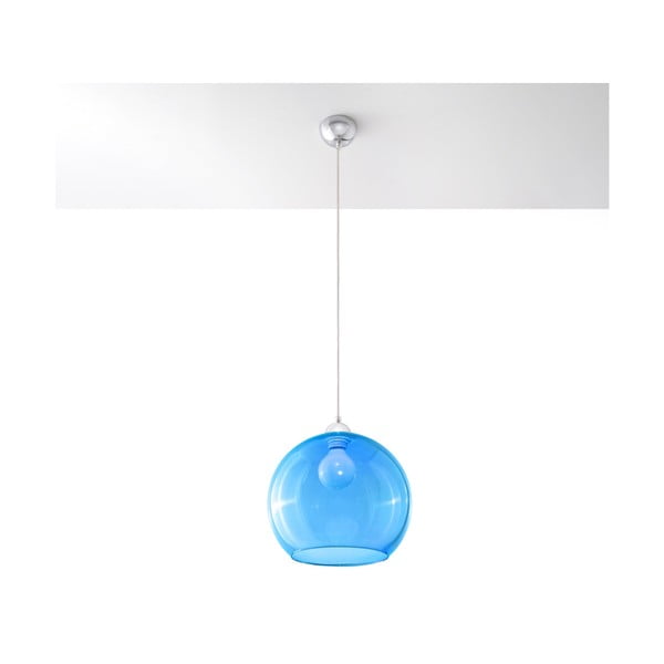 Kék függőlámpa üveg búrával ø 30 cm Bilbao – Nice Lamps