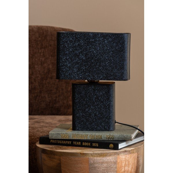 Fekete fém asztali lámpa (magasság 33 cm) Boaz Recto – Leitmotiv-image-1