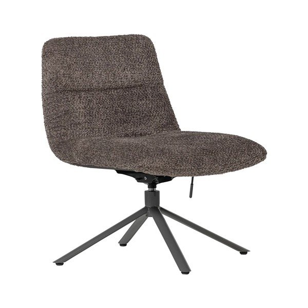 Barna forgó buklé fotel Soren – WOOOD