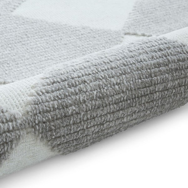 Fehér-világosszürke mosható szőnyeg 200x290 cm Lyna Cream&Grey – Think Rugs-image-4