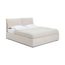 Bézs kárpitozott ágyneműtartós franciaágy matraccal, ágyráccsal 180x200 cm Thessa Pillow – Bonami Selection