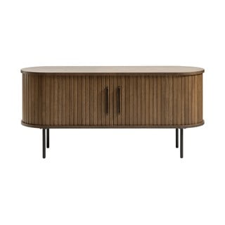 Barna TV-állvány tölgyfa dekorral 120x56 cm Nola – Unique Furniture