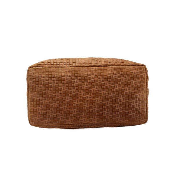 Tessa konyakbarna bőr kézitáska - Chicca Borse-image-4