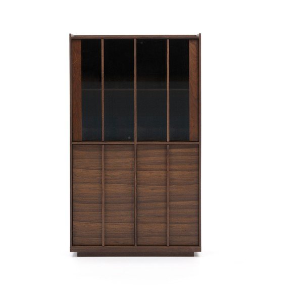 Barna tálalószekrény diófa dekorral 100x170x40 cm Onix – Kave Home