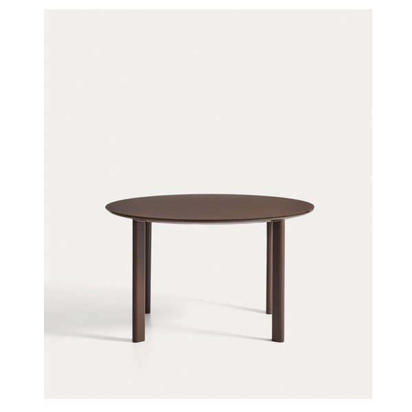 Kerek kerti étkezőasztal üveg asztallappal ø 120 cm Erice – Kave Home-image-4