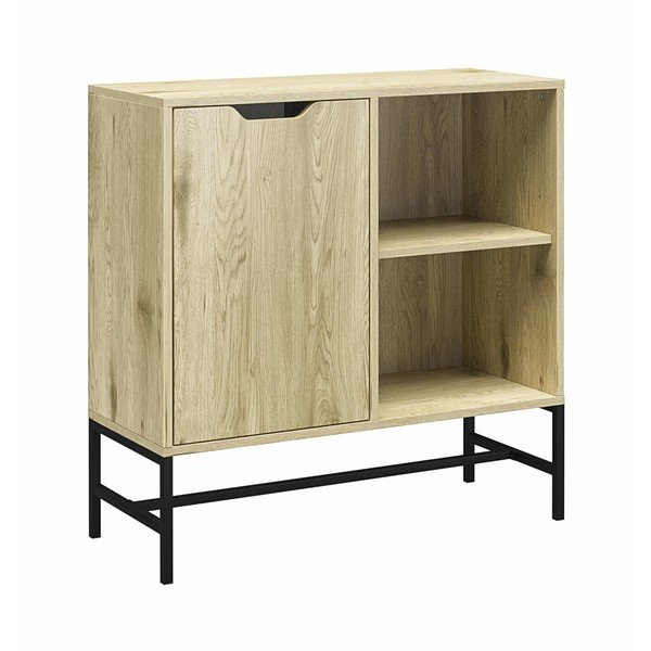 Könyvespolc tölgyfa dekorral 76x76 cm Modine - Støraa-image-3