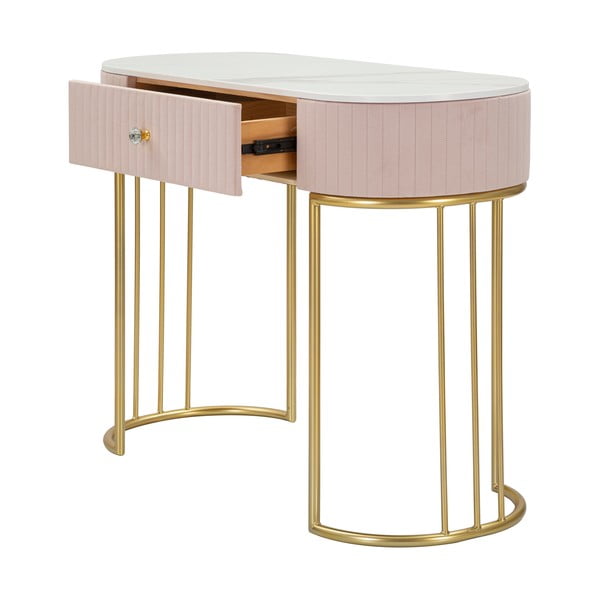 Rózsaszín konzolasztal 100x40 cm Montpellier - Mauro Ferretti-image-3