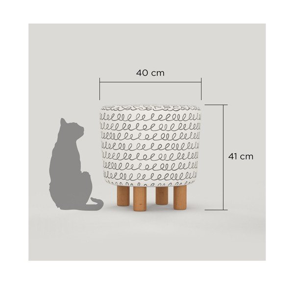 Cono Sway ülőke fa lábakkal, ⌀ 41 cm-image-3