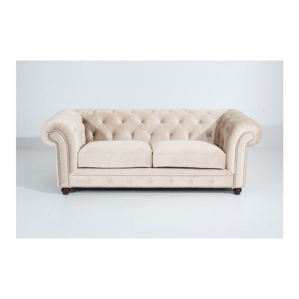 Orleans Velvet krémszínű kanapé, 216 cm - Max Winzer