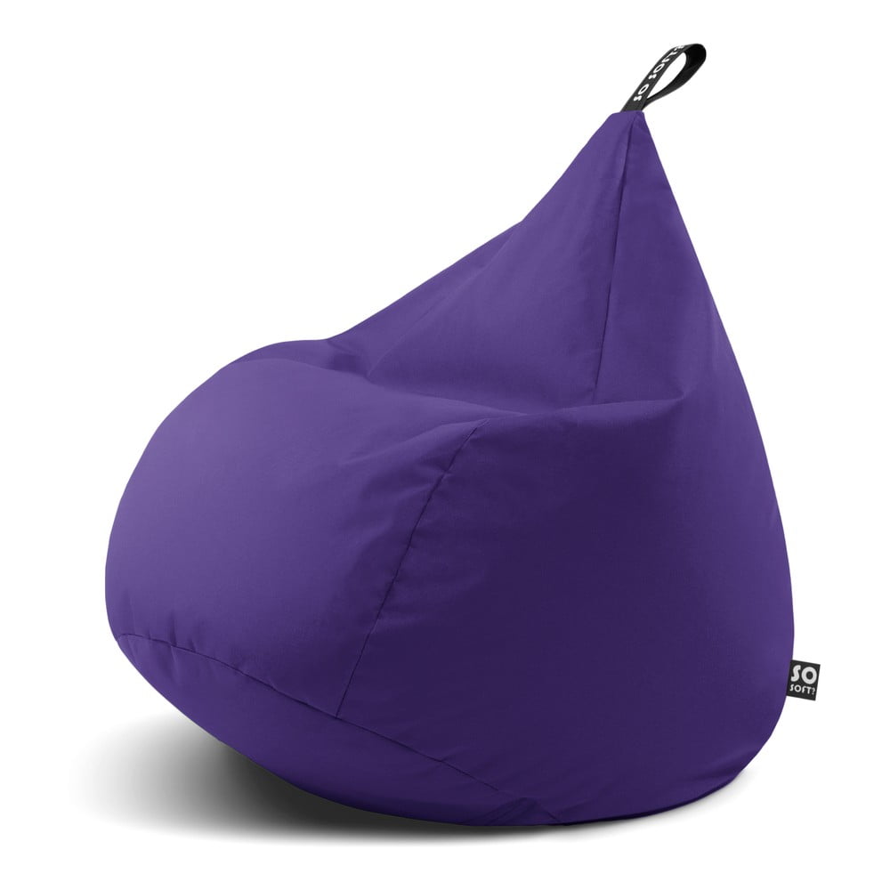 Lila babzsákfotel Drop XL  So Soft?