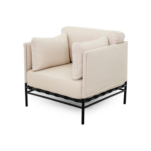 Bézs párnázott kerti fotel Dandy – Sit Sit-image-3