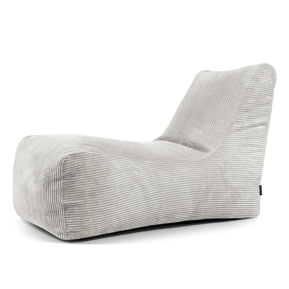 Krémszínű kordbársony babzsákfotel Lounge  SLOWDOWN