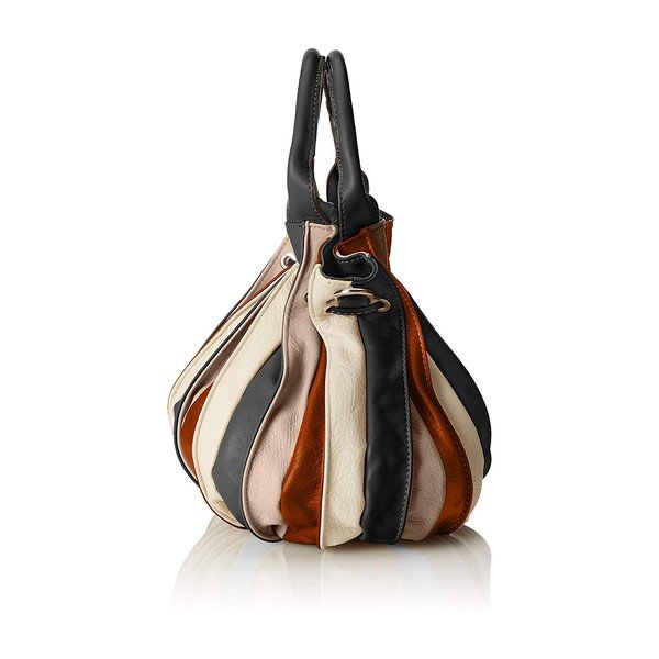 Jenn barna-fekete bőr kézitáska - Chicca Borse-image-1