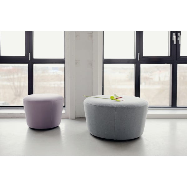 Naïve konyakbarna bőr puff, ø 72 cm - EMKO-image-1