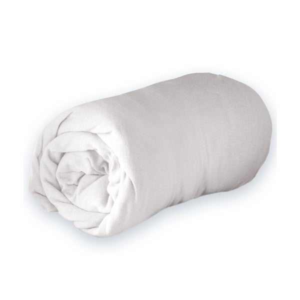Fehér gumis jersey lepedő 90x190 cm Jersy – douceur d'intérieur-image-3