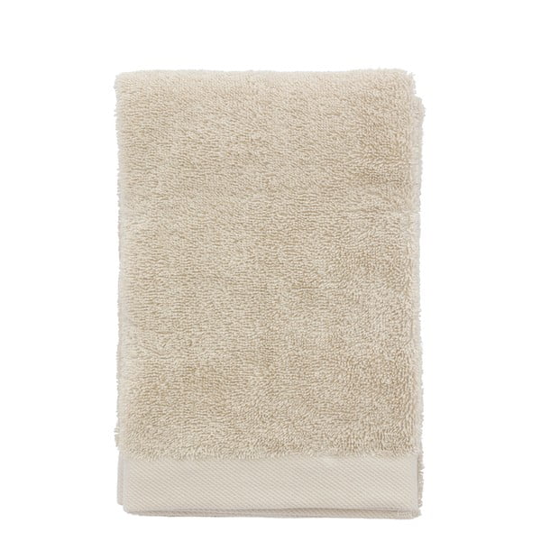 Bézs frottír pamut törölköző 50x100 cm Comfort – Södahl