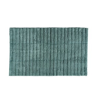 Tiles petróleumzöld pamut fürdőszobai kilépő, 80 x 50 cm - Zone