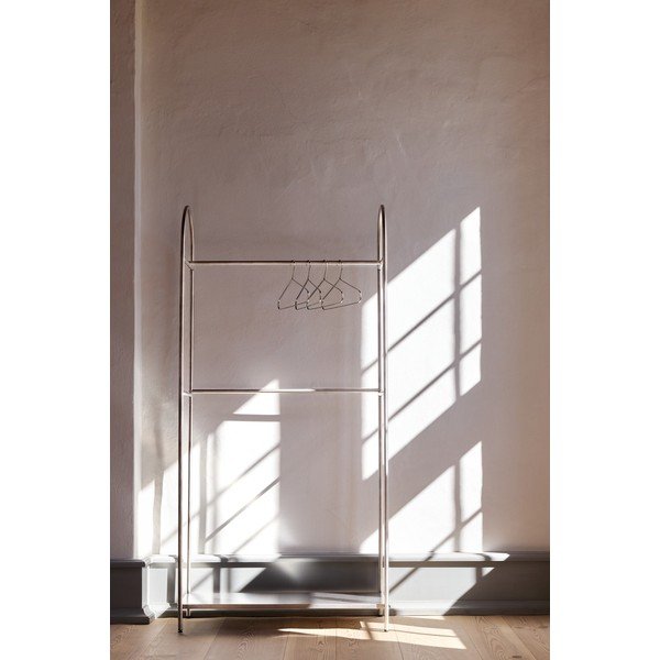 Matt ezüstszínű fém ruhatartó állvány 92x186x39 cm Arch – Mette Ditmer Denmark-image-1