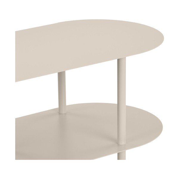 Bézs fém polcos állvány 118x97x31 cm Rieti – House Nordic-image-4