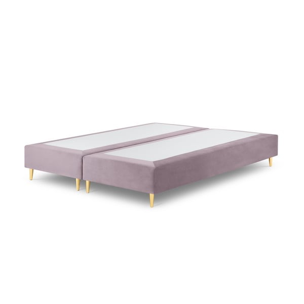 Lia lila bársony kétszemélyes ágy, 180 x 200 cm - Milo Casa