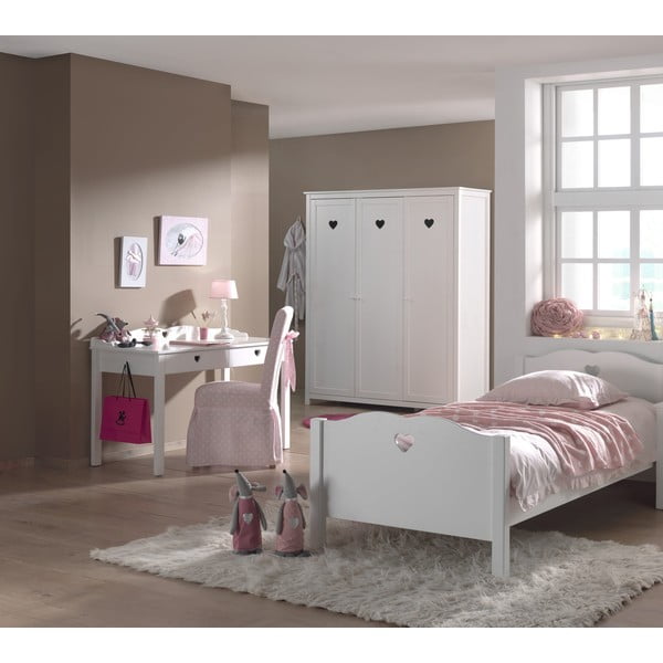 Amori fehér íróasztal, hosszúság 60 cm - Vipack-image-1