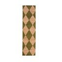 Zöld-natúr színű kézi szövésű jutakeverék futószőnyeg 80x230 cm Effie Diamond – Flair Rugs