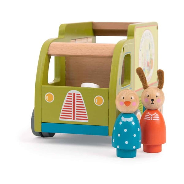 Fa játékautó La Grande Famille Food Truck  – Moulin Roty-image-2