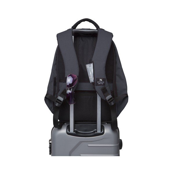 SECRET Smart Bag szürke-fekete hátizsák, USB csatlakozóval - My Valice-image-2