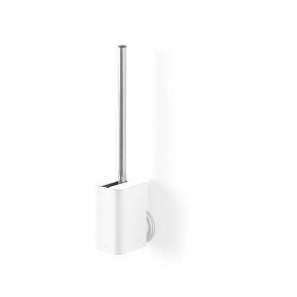Fehér öntapadós újrahasznosított műanyag WC-kefe Flex Adhesive – Umbra