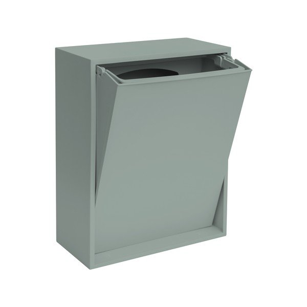 Szürkéskék újrahasznosított műanyag szelektív-fali szemetes Recycling Box – ReCollector