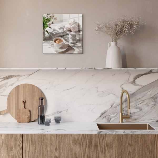 Üveg kép 30x30 cm Meringue – Styler-image-1