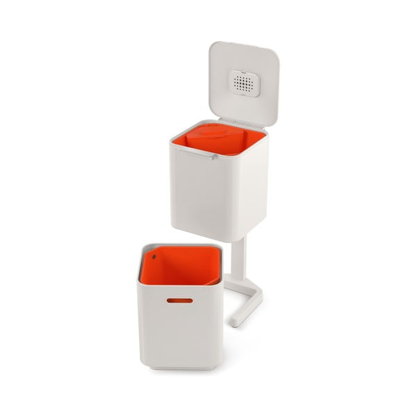 Totem Compact háromrekeszes krémfehér szelektív szemetes, 40 l - Joseph Joseph-image-4