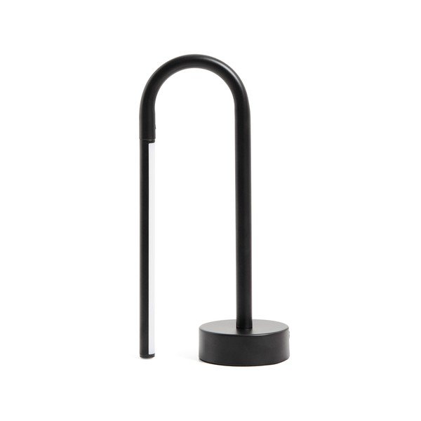 Fekete fém LED asztali lámpa (magasság 30 cm) Bow – Kave Home