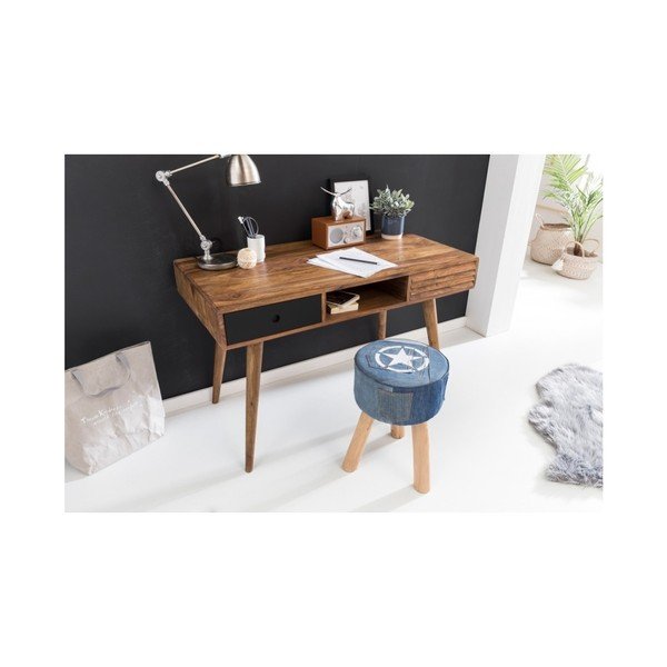 REPA tömör kelet-indiai rózsafa íróasztal, 117 x 60 cm - Skyport-image-3