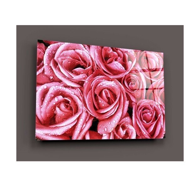 Pink Roses üvegezett kép - Insigne-image-3