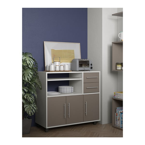 Marius szürke gurulós konyhai tároló - Symbiosis-image-4