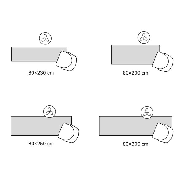 Kék mosható futószőnyeg 60x230 cm Abstract Colors – Vitaus-image-3