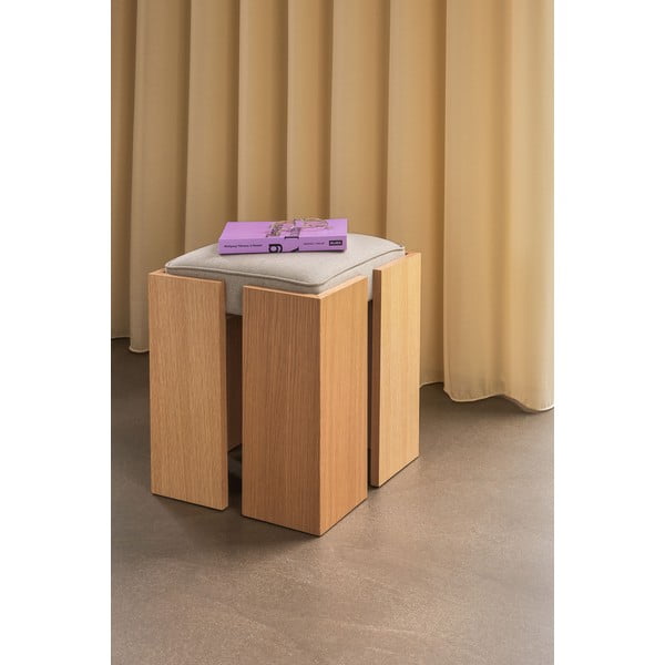 Natúr színű ülőke Forma – Hübsch-image-1