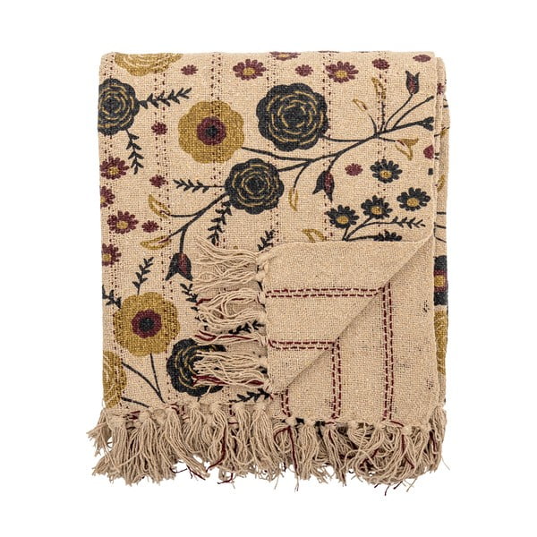 Barna újrahasznosított pamut takaró 130x160 cm Eydis – Bloomingville-image-4