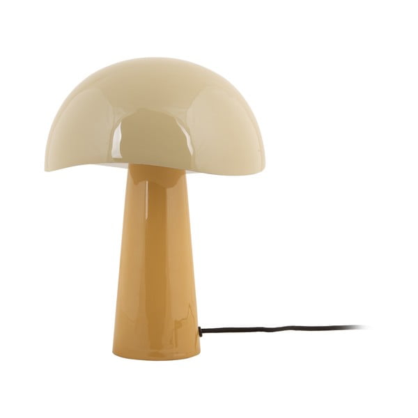 Okkersárga asztali lámpa fém búrával (magasság 33 cm) Grato – Leitmotiv