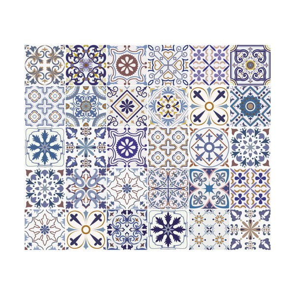 Riviera 30 részes dekorációs falmatrica szett, 15 x 15 cm - Ambiance-image-2