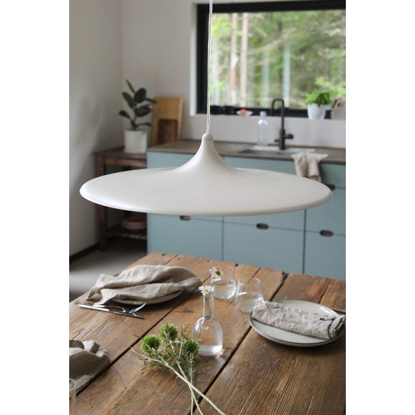 Bézs fém LED dimmelhető függőlámpa ø57x13 cm Beam – Markslöjd-image-1