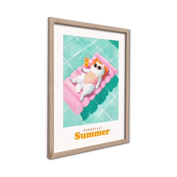 Nyomtatott keretezett kép 30x40 cm Purrrfect – Styler-image-4