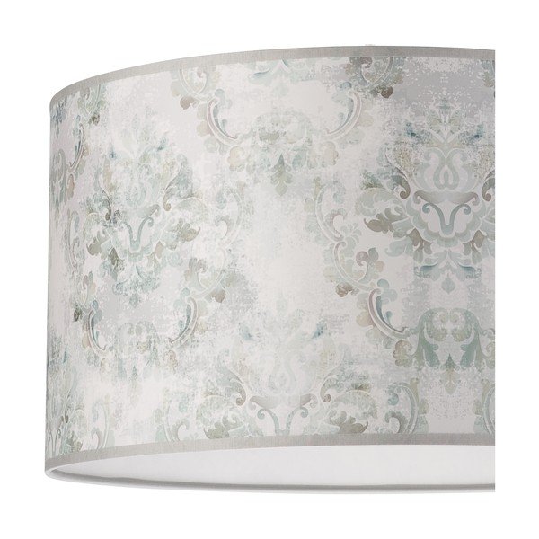 Világosszürke függőlámpa textil búrával ø 35 cm Print – LAMKUR-image-3