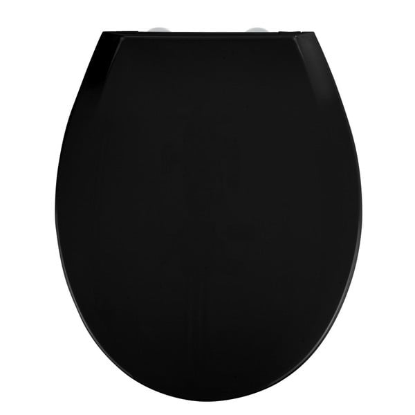 Kos fekete WC-ülőke, 44 x 37 cm - Wenko