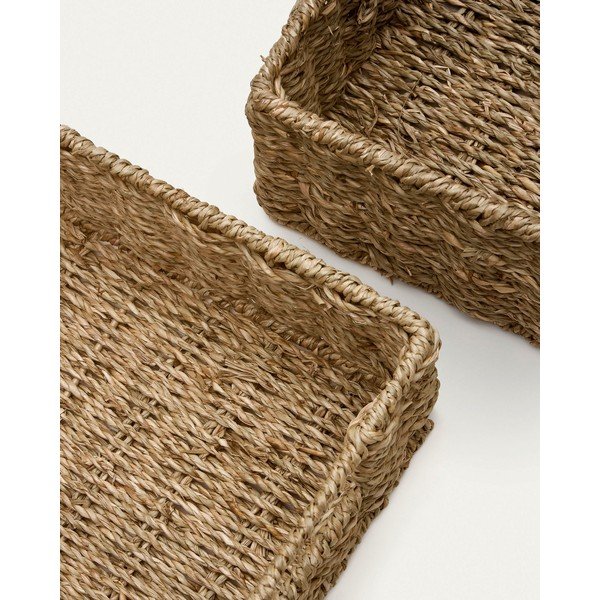 Tengerifű tárolókosár szett 2 db-os 36x27x10 cm Tossa – Kave Home-image-3