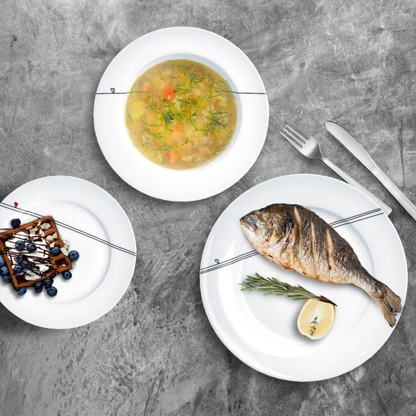 Porcelán étkészlet 18 db-os – Orion-image-3