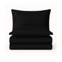 Fekete egyszemélyes renforcé pamut ágyneműhuzat 140x200 cm Checkered – Mila Home Luxury