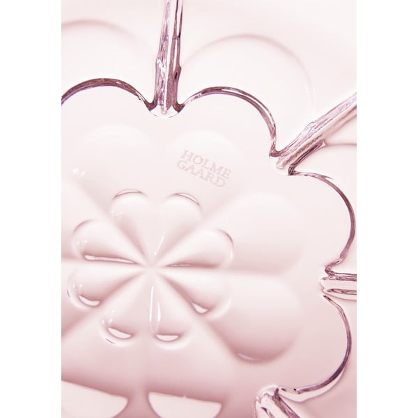 Világos rózsaszín üveg tálka ø 23 cm Lily – Holmegaard-image-1