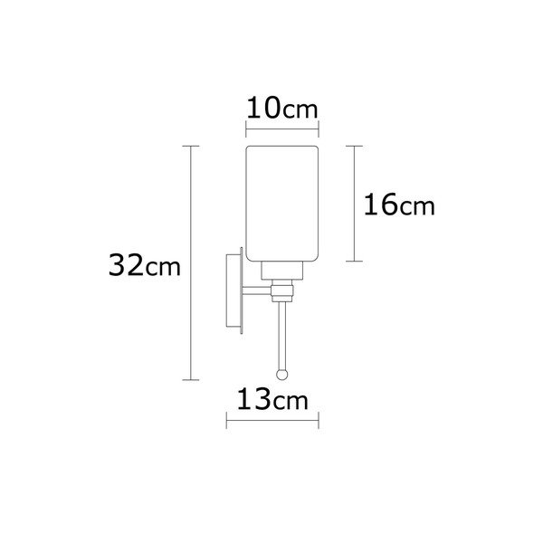 Fehér-ezüstszínű fali lámpa Balcova – Opviq lights-image-4